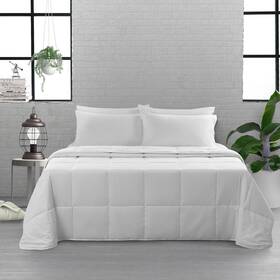 7007014 Natural Home Summer Wool Quilt White - Queen