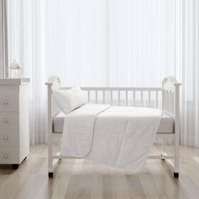 7007017 Natural Home Summer Wool Quilt White - Cot Size