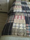 Nautica Chatham Twin Quilts Comforters Patchwork Plaid Cotton Madras