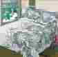 Nh0oxye Fancy Linen 3pc Bedspread Bed Cover White Grey Green Floral Queen Bedspreads Coverle 846918049898