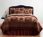 Ninepatch Star Vhc Brands 4-pc Cal.king Set W Hand-quilted Shams Country Simply Blessed 841985030602