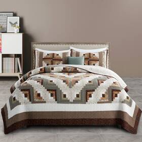 B0b93xmblp NiudÉ Cor Home Genuine Patchwork Quilt Queen Size 100% Cotton California Bedspread Reversibl
