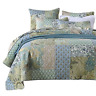 Nl-qc-meishizhenpin-queen Newlake Bohemian Floral Pattern Bedspread Quilt Set With 689742370833