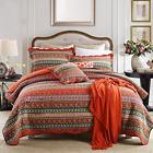 Nlqcxiangcunfugured6886twin Quilt Sets Striped Classical Cotton Patchwork Bedspread Twin Size
