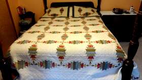 Nobility 840528129292 King Size Matelasse Quilt 110 Inch X 98 With 2 Shams 30 25