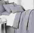 Noble Excellence Vintage Washed 100 Belgian Linen Gray 5pc King Quilt Set 718645281325