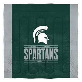 Northwest 087918855007 Ncaa Unisex Comforter And Sham Set Michigan State Spartans Full/queen Northwest 087918855007 Ncaa Unisex Comforter And Sham Set Michigan State Spartans Full/queen