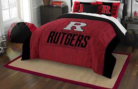 Northwest 087918859067 Ncaa Unisex Comforter And Sham Set Rutgers Scarlet Knights Full/queen Northwest 087918859067 Ncaa Unisex Comforter And Sham Set Rutgers Scarlet Knights Full/queen