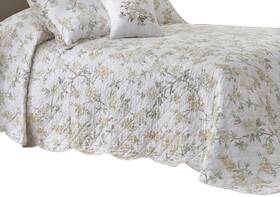 1c20143 Nostalgia Home 028828369529 Machine Washable Juliette Floral Queen Size Bedspread Multicolored W