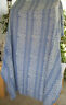 Not Indicated Unbranded Vintage Reversible Bedspread Coverlet Blue White Cotton