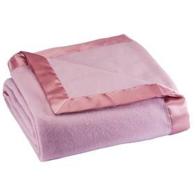 345224-bc00375762 Oakridge Satin Fleece Blanket Full/queen Twin Or King Size 100% Polyes