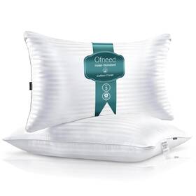 Cam-01 Ofneed Down Alternative Bed Pillows For Sleeping King Set Of 2 Cotton Breathable C