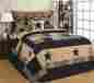 Oh-100 Olivia S Heartland 3pc Jamestown Black Tan Quilt Set By Olivias California King