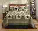 Oh-102 Olivia S Heartland 3pc Colonial Star Black Tan Quilt Set By Olivias California King Size