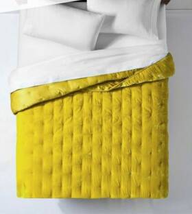 Opalhouse 490601534521 Velvet Tufted Stitch Quilt King Size Citron Yellow Color