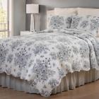 Opco7336-onyx-full-queen Silver Line Oversized Reversible Quilt Set Cotton Onyx