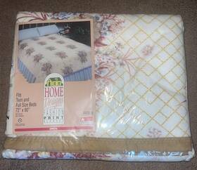 Owen 025853040645 Vintage Victoria Flower Floral Twin/full Throw Blanket 72x90 Inch Brand New Nip