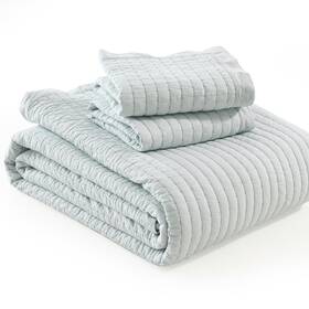 Pangushan 658358521700 Quilt Set Queen Size 100% Cotton Bedding Bedspread Pick-stitch Ha