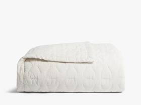 53000079774 Parachute New Cream Organic Soft Stitch Quilt Full/queen Size