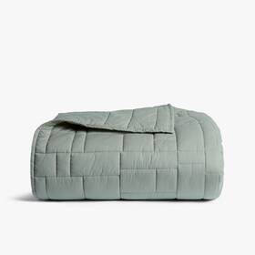 94205907 Parachute Full/queen Cozy Block Quilt Jade -
