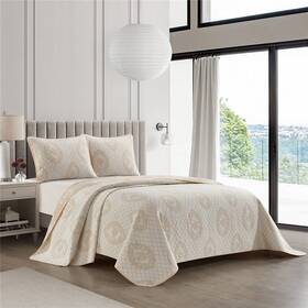Park 002139589609 Stratford Paulina 3-pc. Queen Quilt Set