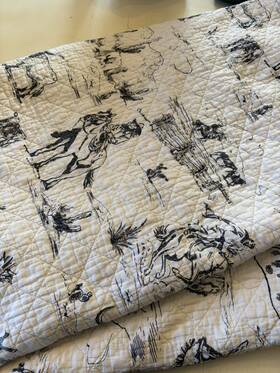 Qw2138-kg-bk Paseo Road By Hiend Accents Ranch Life Queen Quilt