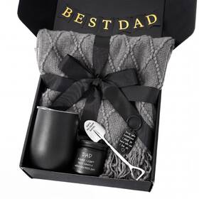 Patelai Hz-patelai-7403 Fathers Day Premium Gift Basket 9.84 X Inches Black And Grey