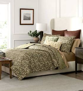 Patricia Nash 849203093972 King Olive Grove 5pc Quilt Set - 2king And 2euro Shams New