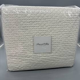 Peacock Alley 612621035943 - Juliet- Coverlet King- Ivory White- New