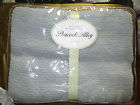 Peacock Alley New In Pkg Olivia Glacier Full Queen Coverlet Made Italy 612621028495