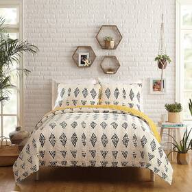 Peking Handicraft 313115740748 Prosperity 3-piece Quilt Set By Jungalow Reversible Lightweight Coverlet Q