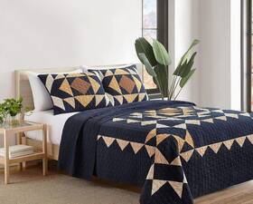 Pendleton 008889244324 2 Pc Lace River Twin Quilt And Sham Set Nip