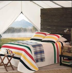 Pendleton 885628943096 Glacier Park 3p Full Queen Quilt Shams Set