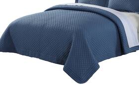 Permafresh 848342016620 Lotus Home Diamondesque Water And Stain Resistant Microfiber Quilt Twin Smo