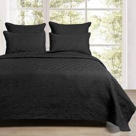 Phf 445014750788 Lightweight Quilt Set King Size 3pcs Ultra Soft Ultrasonic Bedspread Geome