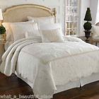 Pillow 7-pc Euro Prices Set White Innocence Quilt Beige Lenox Opal King Sham Solitaire