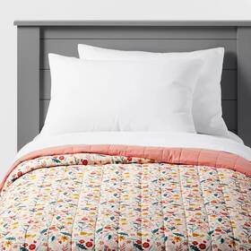 80775344 Pillowfort Full/queen Garden Floral Cotton Kidsft Quilt -