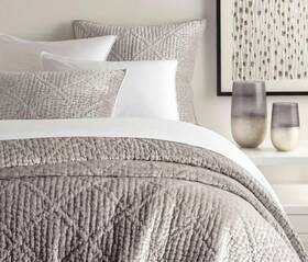 Pc1441-k Pine Cone Hill 614099505591 Annie Selke Parisienne Velvet Gray King Quilt By -