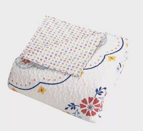 Pioneer Woman 041808963524 The Mazie Medallion Bed Quilt Multi Color - Sz Full/queen New