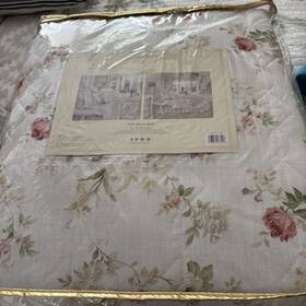 Piper & Wright 193842133248 And Amalia Pink Rose Floral Full Queen Quilt New