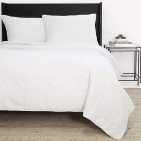 Jdj756 Pom At Home New Luxury Linen King Amsterdam Coverlet Genuine Quilt White