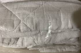 Pop Pom Live In Linen 810181511291 At Home Georgie King Coverlet - White