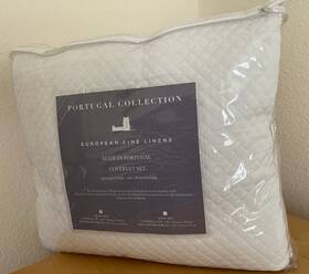 8265 Portugal Collection European Fine Linens New 3 Pc Full/queen Coverlet Sham Set