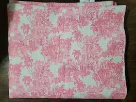 1020165 Pottery Barn Lilly Pulitzer Palm Beach Toile King Quilt