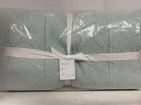 1256275 Pottery Barn Hanna Quilted Quilt King Cal Beach Glass