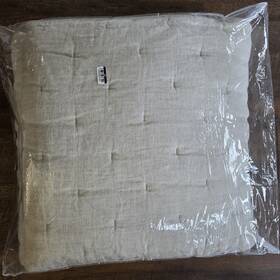 1348011 Pottery Barn New Everyday Linen Comfort Quilt King Flax