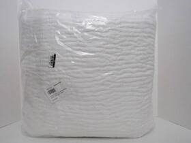 1547018 Pottery Barn Belgian Flax Linen Hand Stitched Quilt F/q White Color New