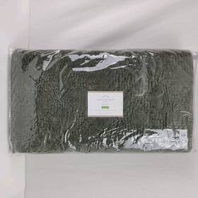 20327575296246 Pottery Barn Washed Velvet Quilt Full/ Queen Cotton And Silk 92 Inch X 88 Sage Green