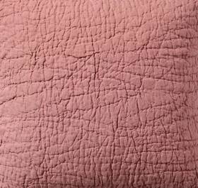 2204178 Pottery Barn Belgian Flax Linen Handcrafted King Quilt Rosewood