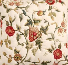 2564593 Pottery Barn Tessa Embroidered King Quilt Warm Multi
